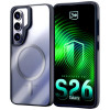 3mk Satin Armor MagCase Samsung Galaxy S26 suojakotelo, läpinäkyvä musta