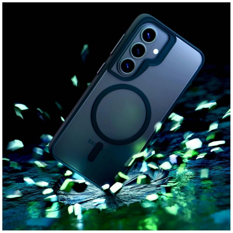 3mk Satin Armor MagCase Samsung Galaxy S26 suojakotelo, läpinäkyvä musta
