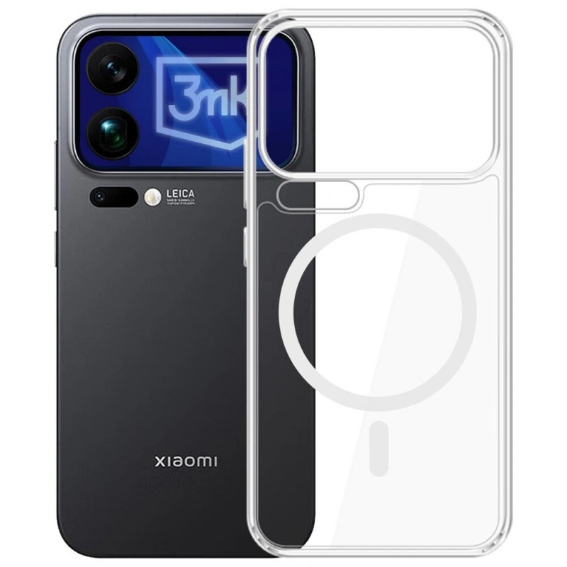 3MK Armor MagCase Xiaomi 17 Pro -älypuhelinkotelo, läpinäkyvä