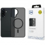 3MK Smoke MagCase Samsung Galaxy A37 -älypuhelimen kuori, savunmusta