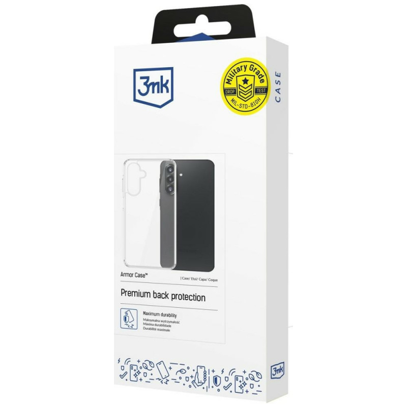 3MK Armor Case Samsung Galaxy A27 5G -älypuhelimen kuori, läpinäkyvä
