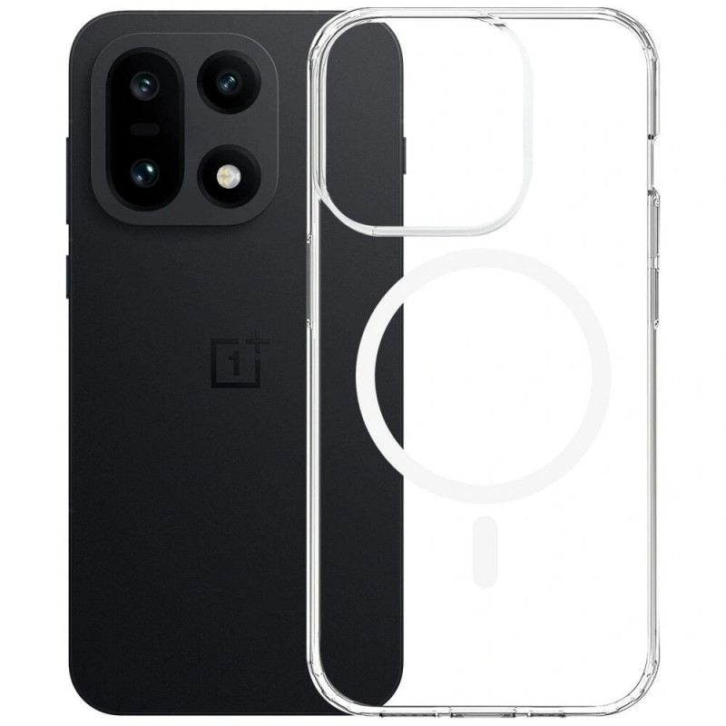 3MK Armor MagCase suojakuori OnePlus 15 5G -puhelimelle, läpinäkyvä