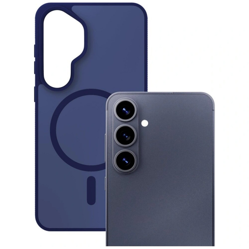 3MK Smoke MagCase suojakuori Samsung Galaxy S26 -puhelimelle, sininen