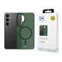 3MK Smoke MagCase suojakotelo Samsung Galaxy S24 -puhelimelle, vihreä