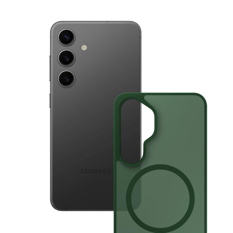 3MK Smoke MagCase suojakotelo Samsung Galaxy S24 -puhelimelle, vihreä
