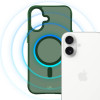 3MK Smoke MagCase Apple iPhone 16 -puhelimen suojakotelo, vihreä