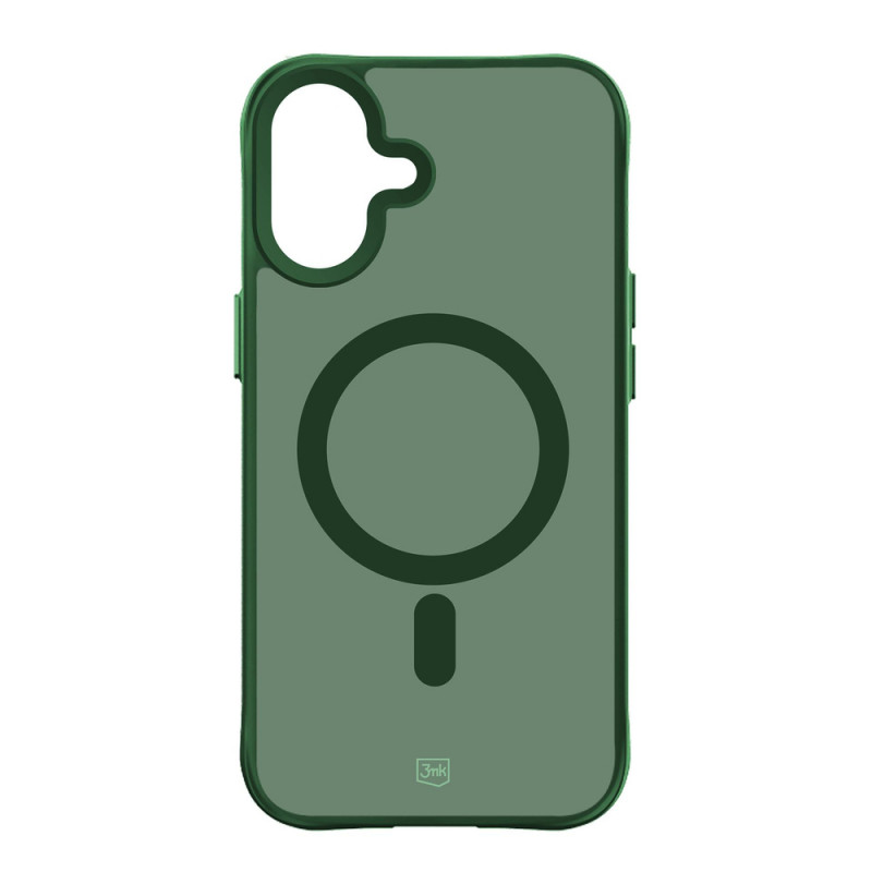 3MK Smoke MagCase Apple iPhone 16 -puhelimen suojakotelo, vihreä