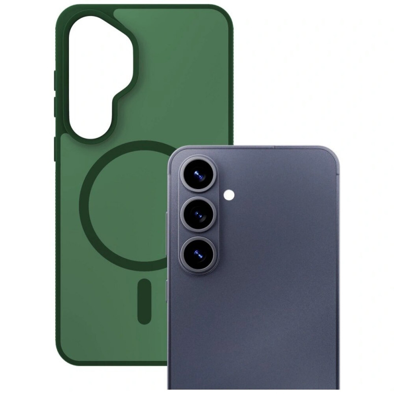 3MK Smoke MagCase suojakotelo Samsung Galaxy S26+:lle, vihreä
