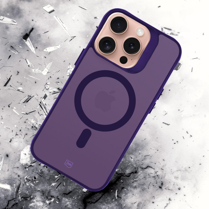 3MK Smoke MagCase Apple iPhone 16 Pro Max -puhelimelle, violetti