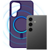 3MK Smoke MagCase suojakuori Samsung Galaxy S25 -puhelimelle, violetti