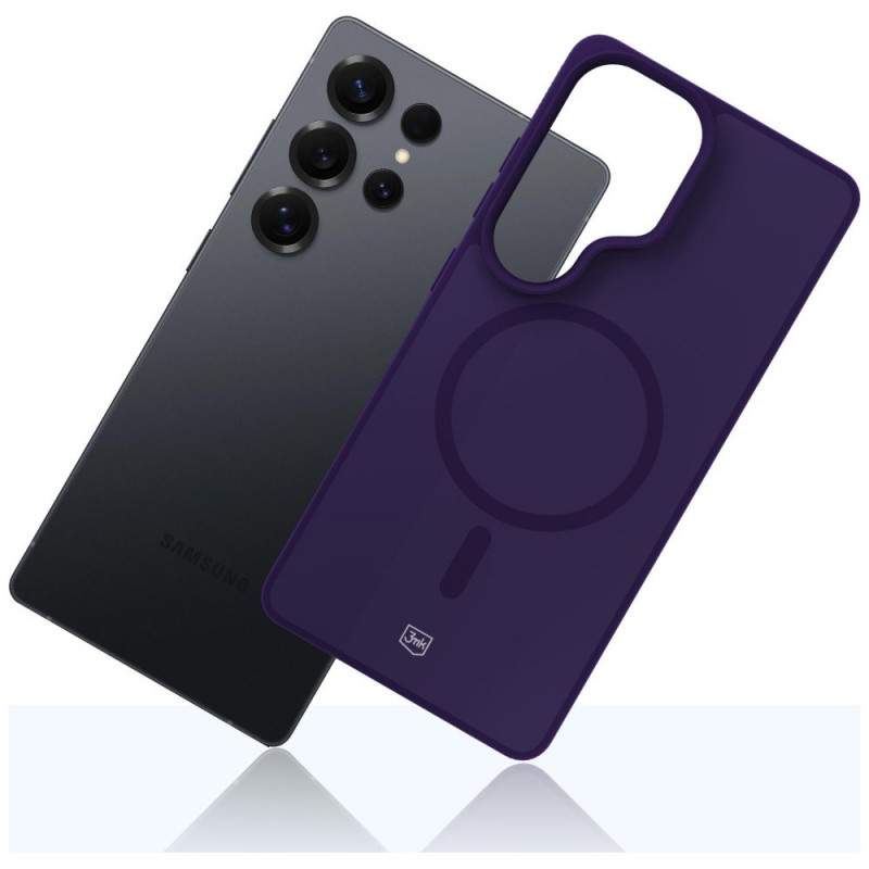 3MK Smoke MagCase suojakotelo Samsung Galaxy S25 Ultra -puhelimelle, violetti