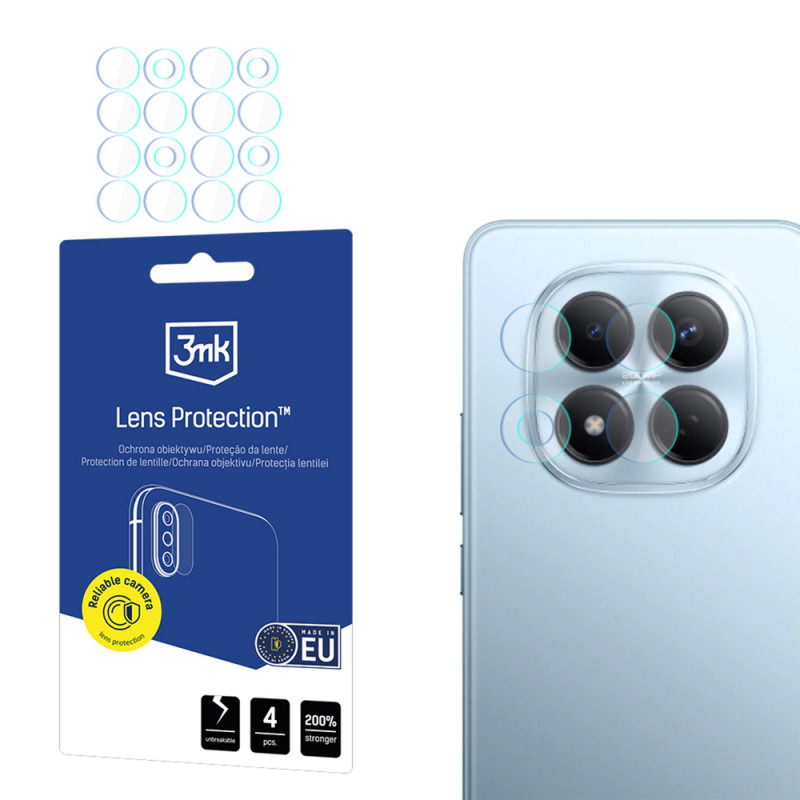 3MK Lens Protection Xiaomi Redmi Note 15 Pro 4G / Pro 5G / Pro+ 5G -kameran linssinsuoja (4 kpl)