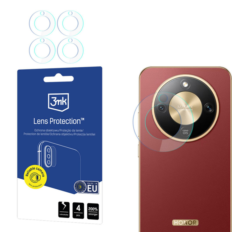 3MK Lens Protection Honor Magic8 Lite -kameran linssinsuoja (4 kpl)