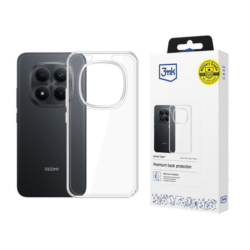 3MK Armor Case Xiaomi Redmi Note 15 Pro 4G -älypuhelinkotelo, läpinäkyvä