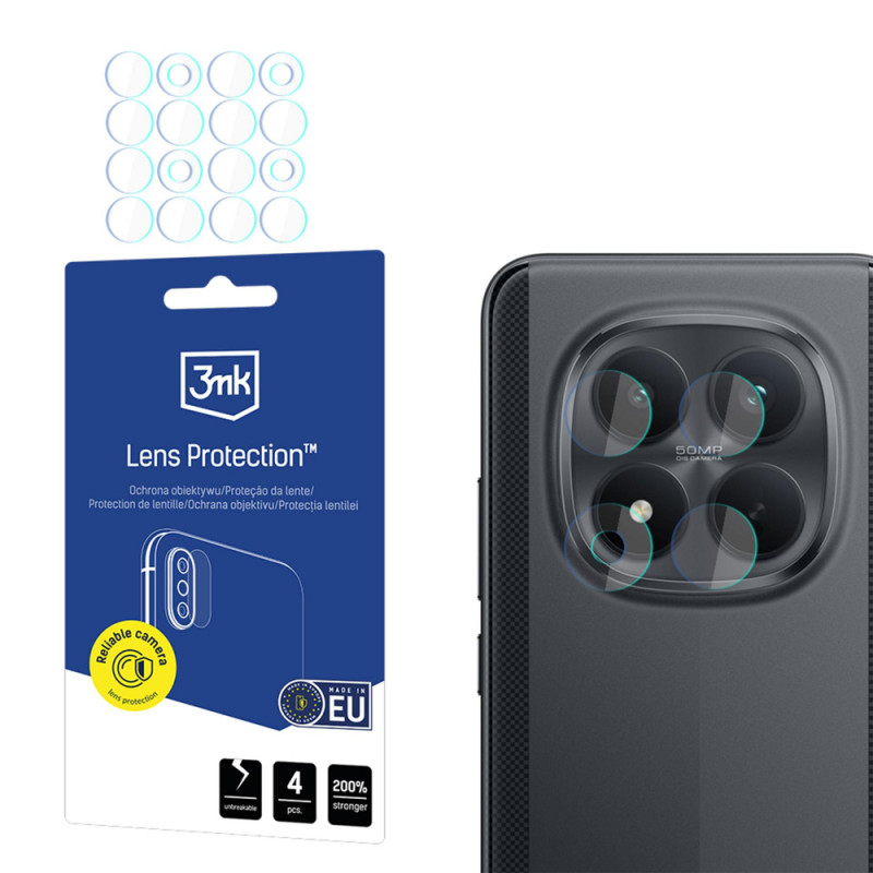 3MK Lens Protection Xiaomi Poco M8 Pro 5G -kameran linssinsuoja (4 kpl)