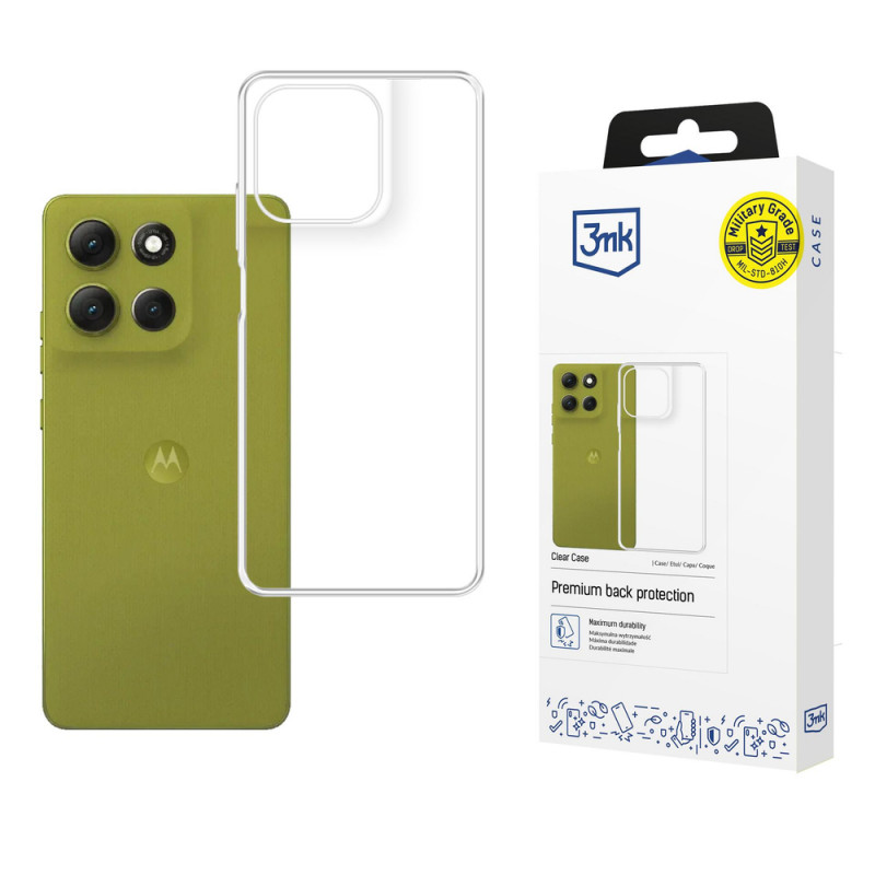 3MK Clear Case Motorola Moto G86 / G86 Power -suojakuori, läpinäkyvä