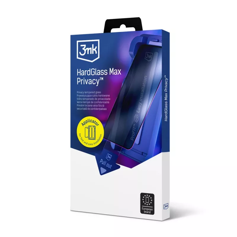 3MK HardGlass Max Privacy Apple iPhone 16 Pro Max karkaistu lasi yksityisyysnäytönsuoja, musta