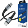 3MK Hyper Cable N-SERIES USB-C - USB-C -kaapeli, 1 m, 240 W, musta