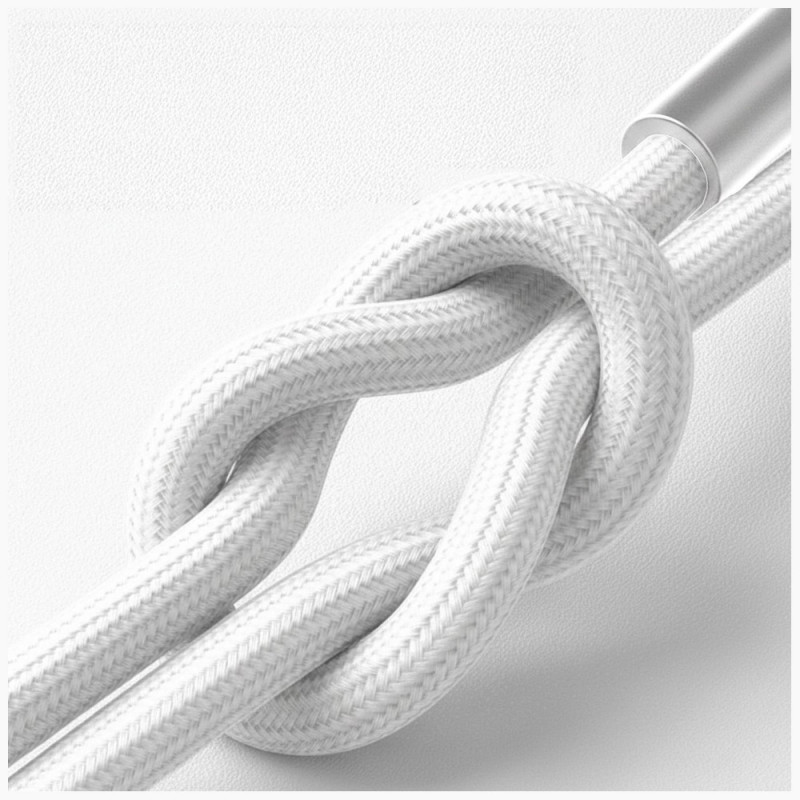 3MK Hyper Cable N-SERIES USB-C - Lightning -kaapeli, 1 m, 27 W, valkoinen