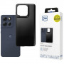 3MK Matt Case Motorola Moto G86 Power -suojakotelo, musta