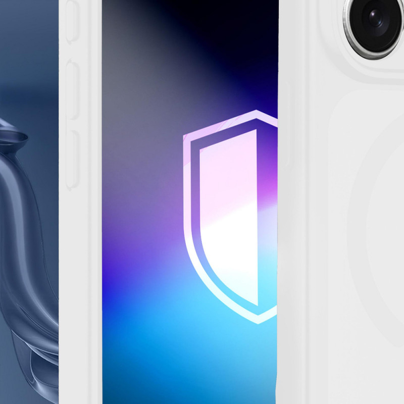 3MK Misty MagCase Apple iPhone 16 -älypuhelinkotelo, MagSafe-yhteensopiva, valkoinen