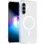 3MK Misty MagCase Samsung Galaxy A37 -älypuhelimen kuori, MagSafe-yhteensopiva, valkoinen