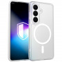 3MK Misty MagCase Samsung Galaxy S26 -suojakotelo, MagSafe-yhteensopiva, valkoinen