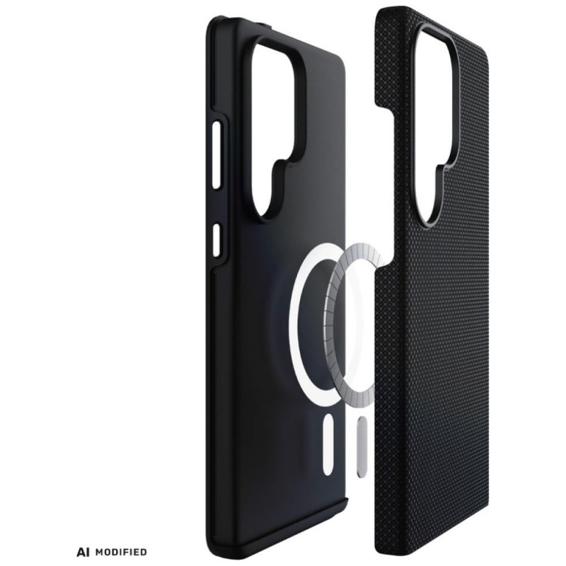 3MK Fortis MagCase Samsung Galaxy S24 Ultra -kuori, musta