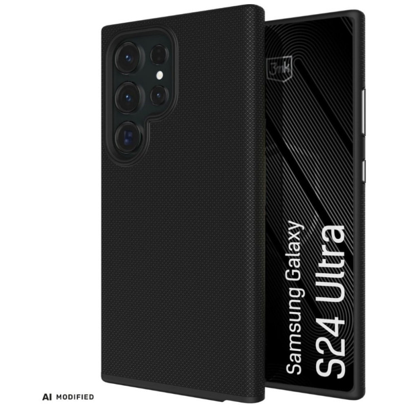 3MK Fortis MagCase Samsung Galaxy S24 Ultra -kuori, musta