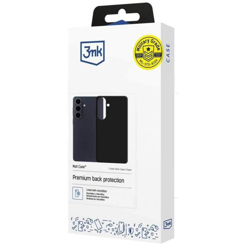 3MK Matt Case Samsung Galaxy S26 FE, musta