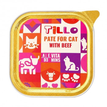 TILLO Pate Beef märkäruoka kissoille, 100 g