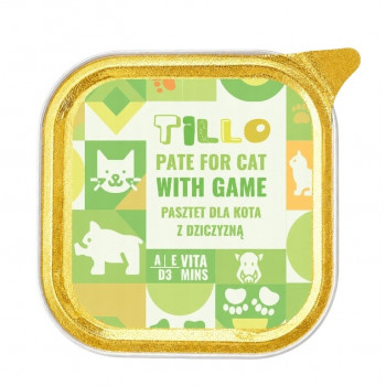 TILLO Pate Game märkä kissanruoka, 100 g