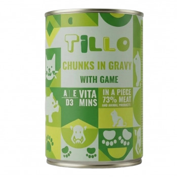 TILLO Chunks in gravy Game märkä kissanruoka, 415 g