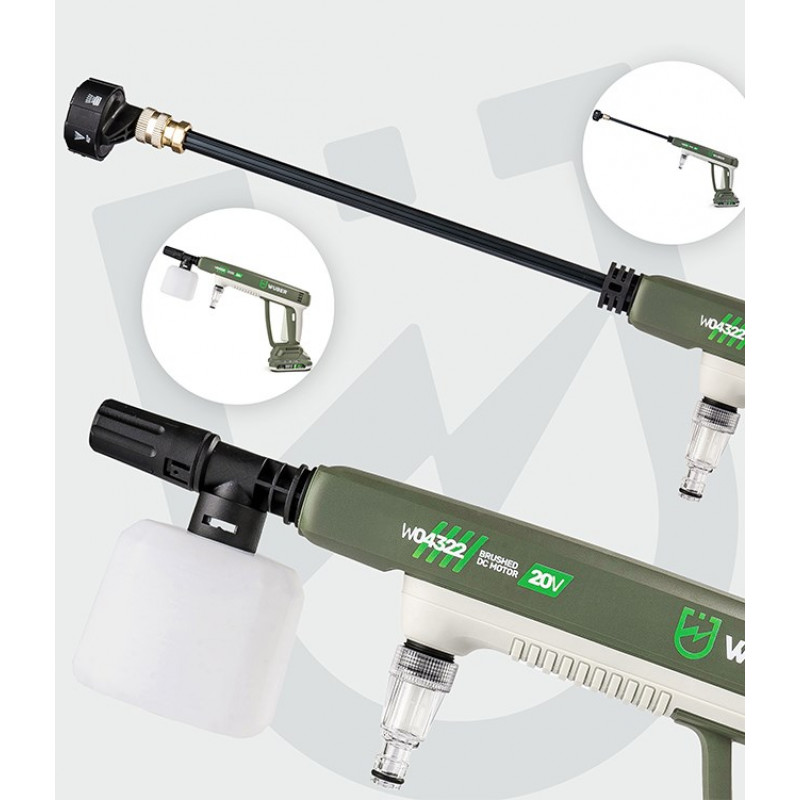 Wuber W04322 akkupainepesuri, 20 V, 300 l/h