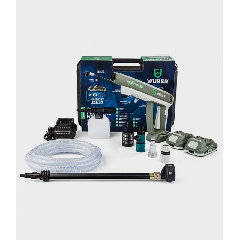 Wuber W04322 akkupainepesuri, 20 V, 300 l/h