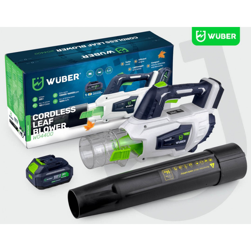 Wuber W04400 langaton puhallin, 20 V, 160 km/h