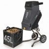 Wuber W94205 sähköinen teräsilppuri oksille, 2500 W, 45 L