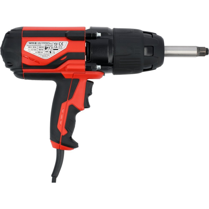YATO sähköinen iskuruuvinväännin 1/2" 1020 W / 800 Nm YT-82022
