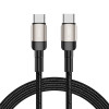 Tech-Protect UltraBoost Evo -kaapeli USB-C / USB-C 100W 5A 200cm Titanium