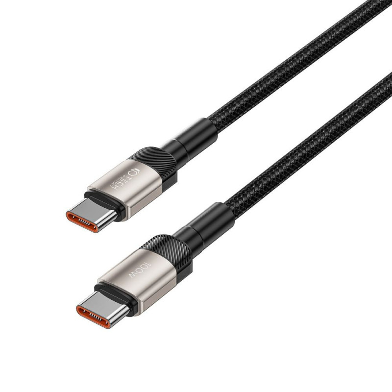 Tech-Protect UltraBoost Evo -kaapeli USB-C / USB-C 100W 5A 200cm Titanium