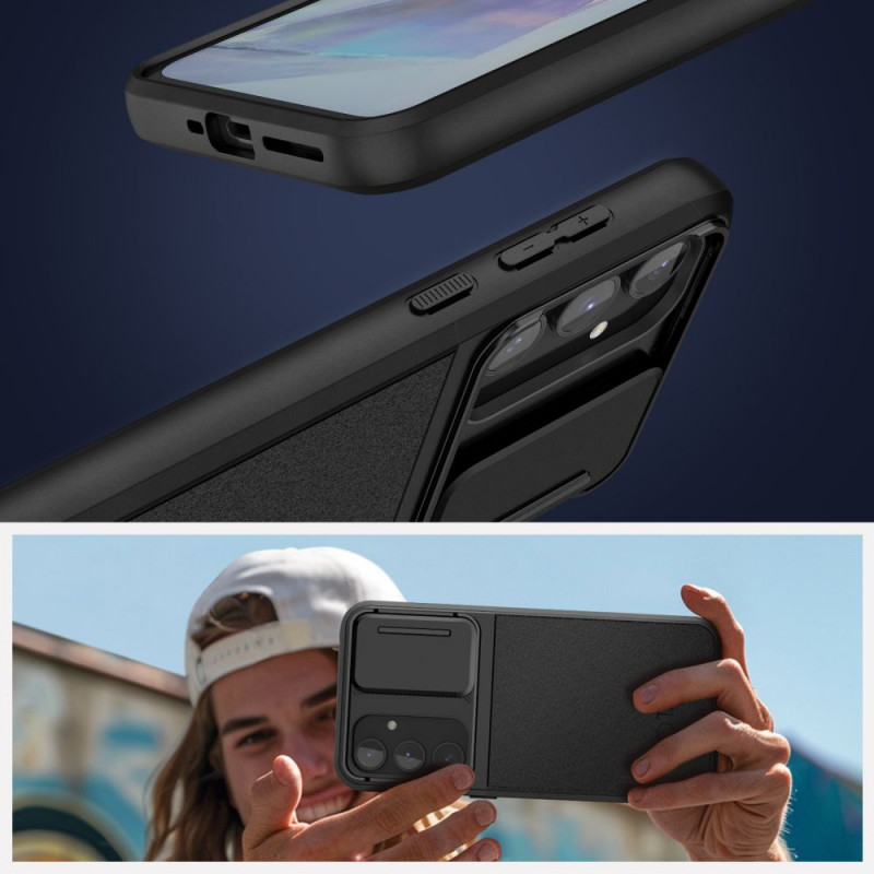 Tech-Protect Velar Cam+ -suojakotelo Samsung Galaxy A35 / A55 5G -puhelimelle, musta