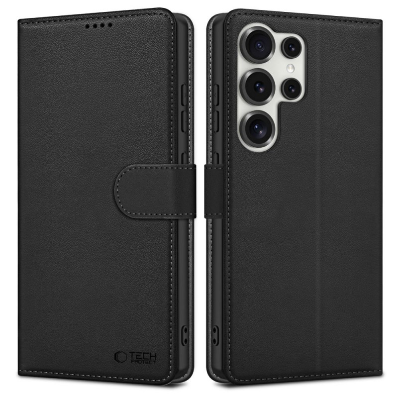Tech-Protect Wallet Samsung Galaxy S25 Ultra -kotelo, musta