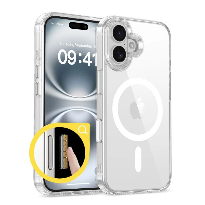 Tech-Protect Flexair Hybrid CC MagSafe -suojakotelo Apple iPhone 16 -puhelimelle, kirkas