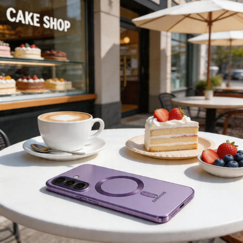 Tech-Protect MagFlex MagSafe -suojakuori Samsung Galaxy A37 5G:lle, kobolttivioletti