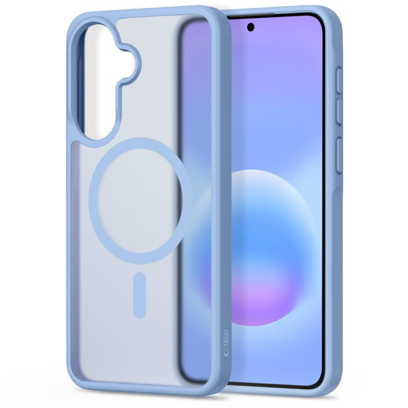 Tech-Protect Magmat MagSafe -suojakuori Samsung Galaxy A57 5G:lle, matta icyblue