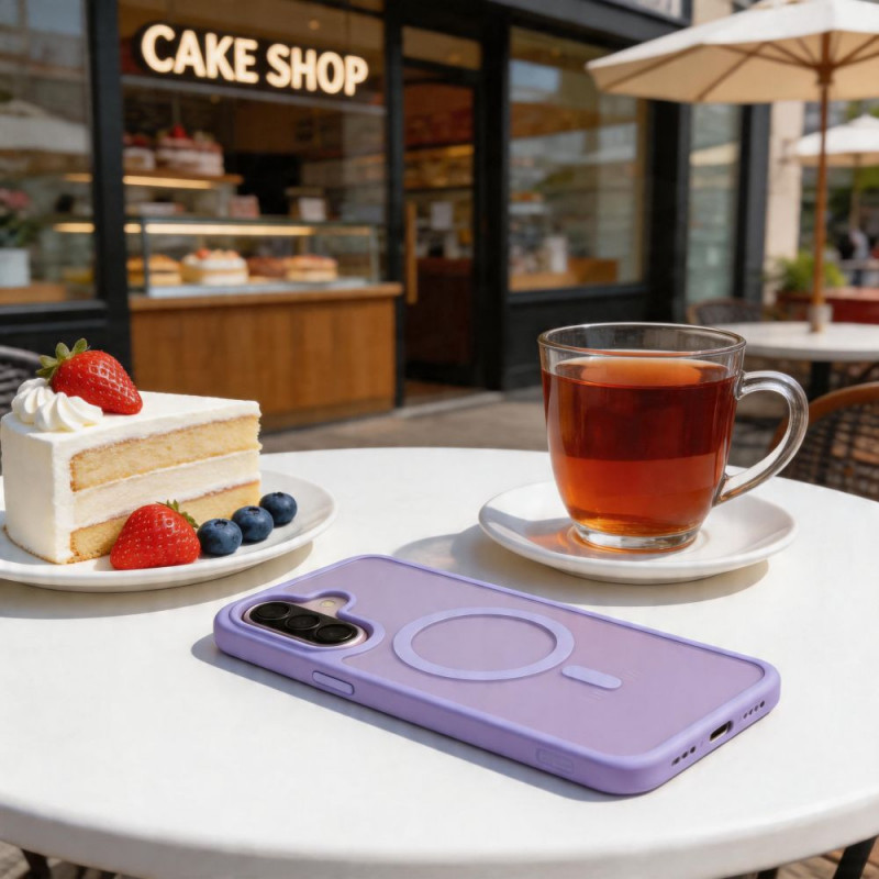 Tech-Protect Magmat MagSafe -suojakotelo Samsung Galaxy A57 5G:lle, matta lilac