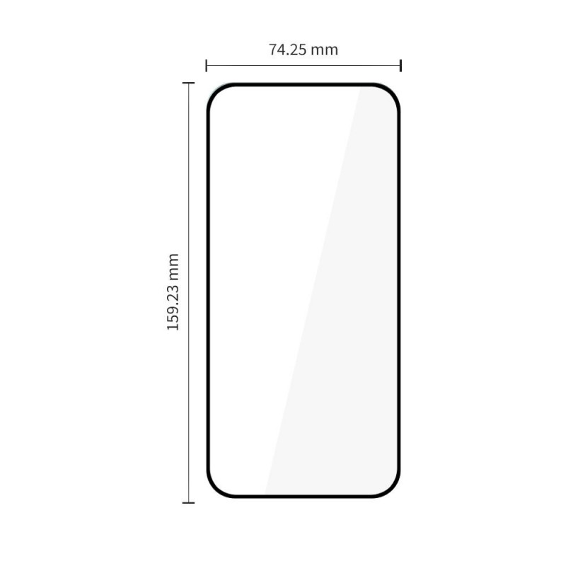 Tech-Protect Glass Fit+ Motorola Moto G67 / G77 karkaistu lasi, musta (2 kpl)