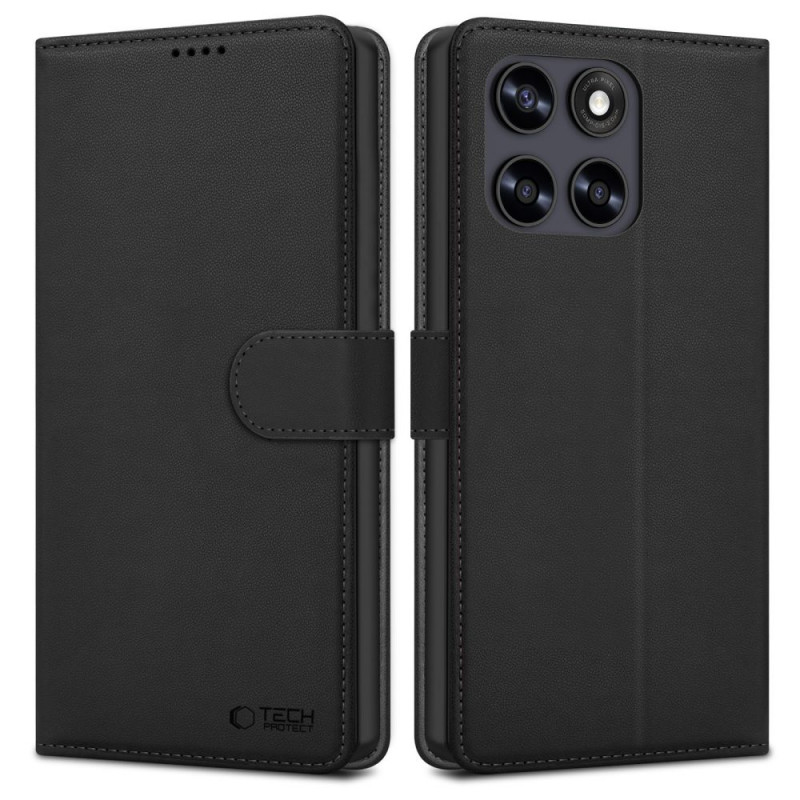 Tech-Protect Wallet Motorola Moto G67 / G77 -kotelo, musta