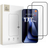 Tech-Protect Glass Fit+ karkaistu lasi Xiaomi 17T Pro -puhelimeen (2 kpl), musta