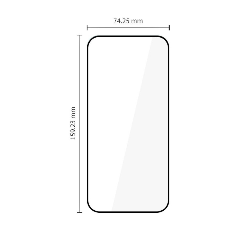 Tech-Protect Glass Fit+ karkaistu lasi Xiaomi 17T Pro -puhelimeen (2 kpl), musta